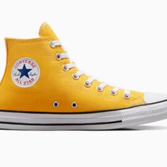 Like New Converse All-Star Lemon Chrome High-Top Sneakers - Picture 1 of 10